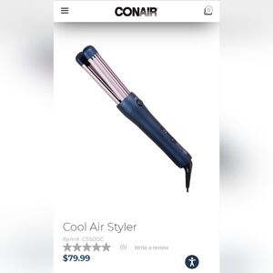 NIB Conair 2 In 1 Cool Air styler for Cascading Waves
